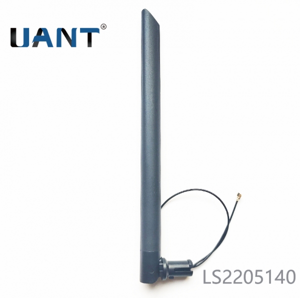 4G LTE龙渊剑黑色出线天线，L=205mm+端子
