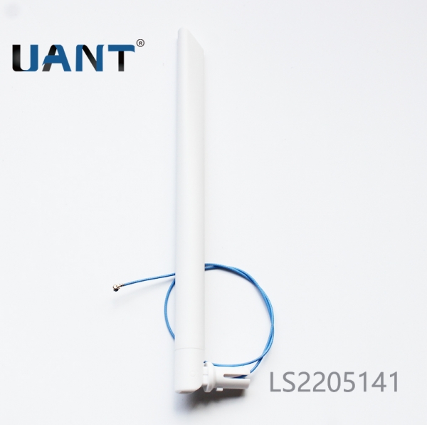 4G LTE龙渊剑白色出线天线，L=120mm+端子