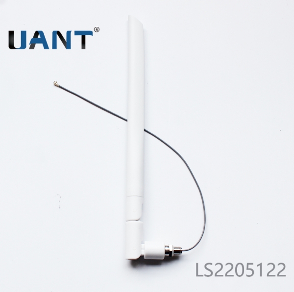 4G LTE青干剑黑色双转折出线天线，L=150mm+端子